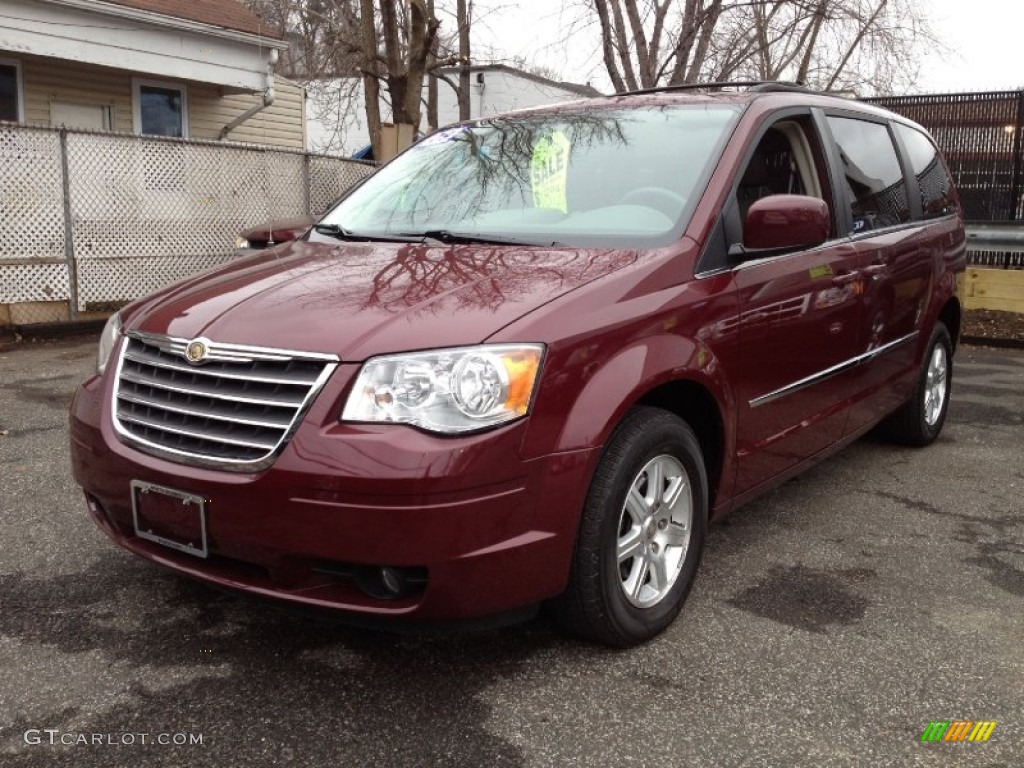 Deep Crimson Crystal Pearl 2009 Chrysler Town & Country Touring Exterior Photo #61813802