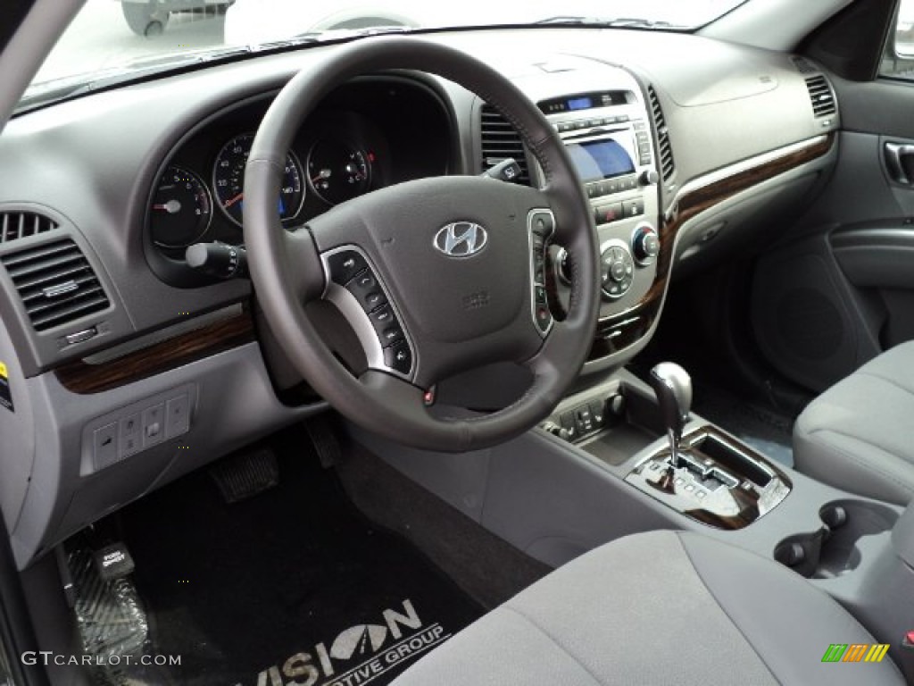 Gray Interior 2012 Hyundai Santa Fe SE V6 AWD Photo #61813936