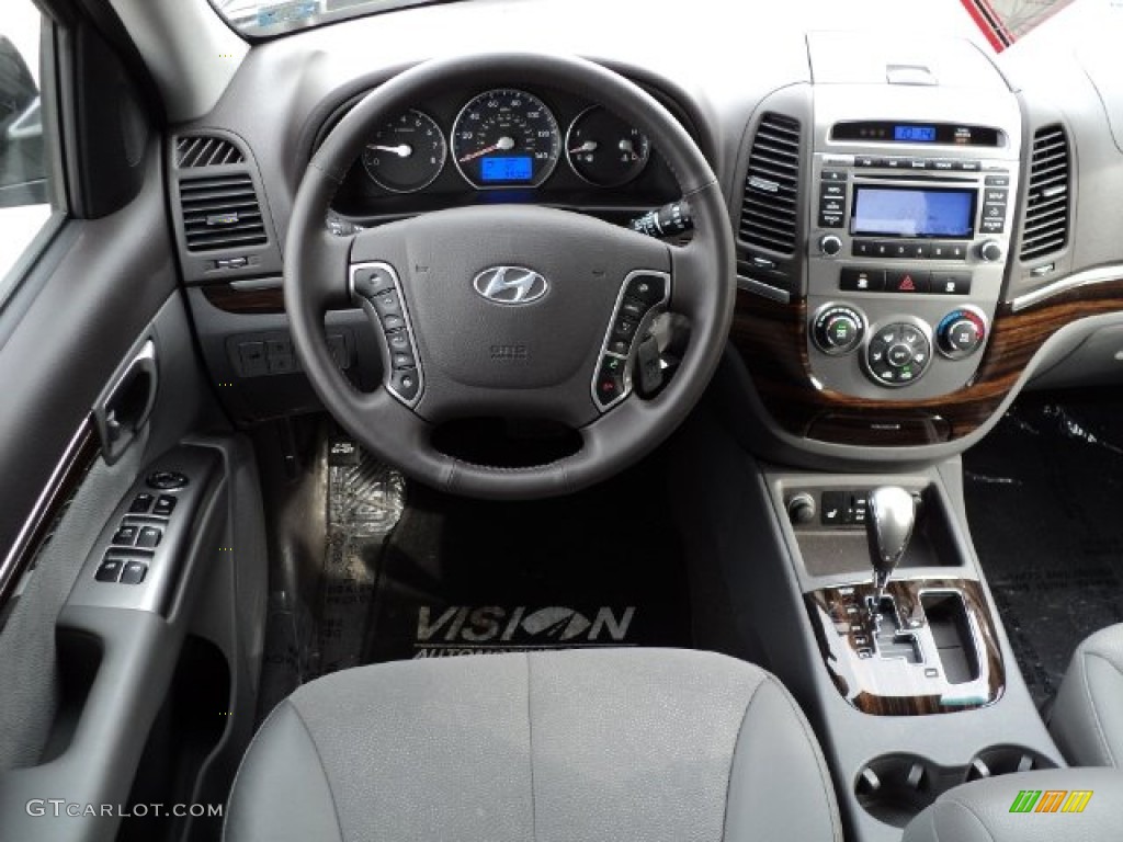 2012 Hyundai Santa Fe SE V6 AWD Gray Dashboard Photo #61813970