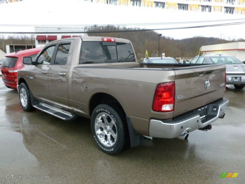 2009 Ram 1500 Laramie Quad Cab 4x4 - Austin Tan Pearl / Light Pebble Beige/Bark Brown photo #3