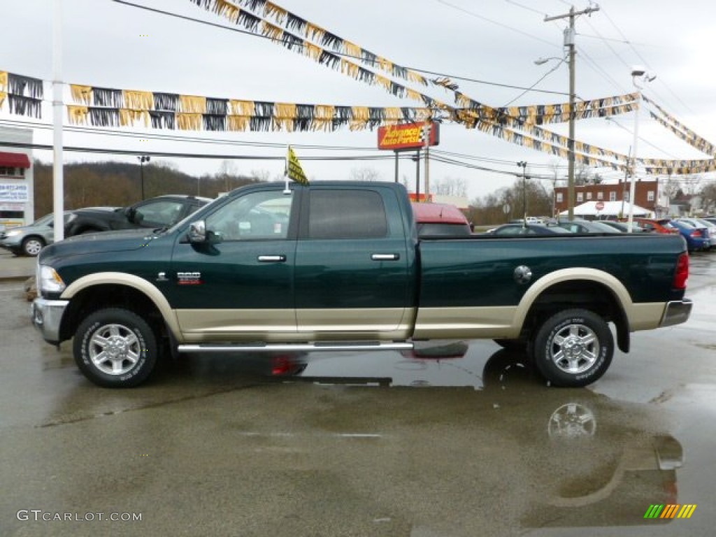 Hunter Green Pearl 2011 Dodge Ram 2500 HD Laramie Crew Cab 4x4 Exterior Photo #61814858