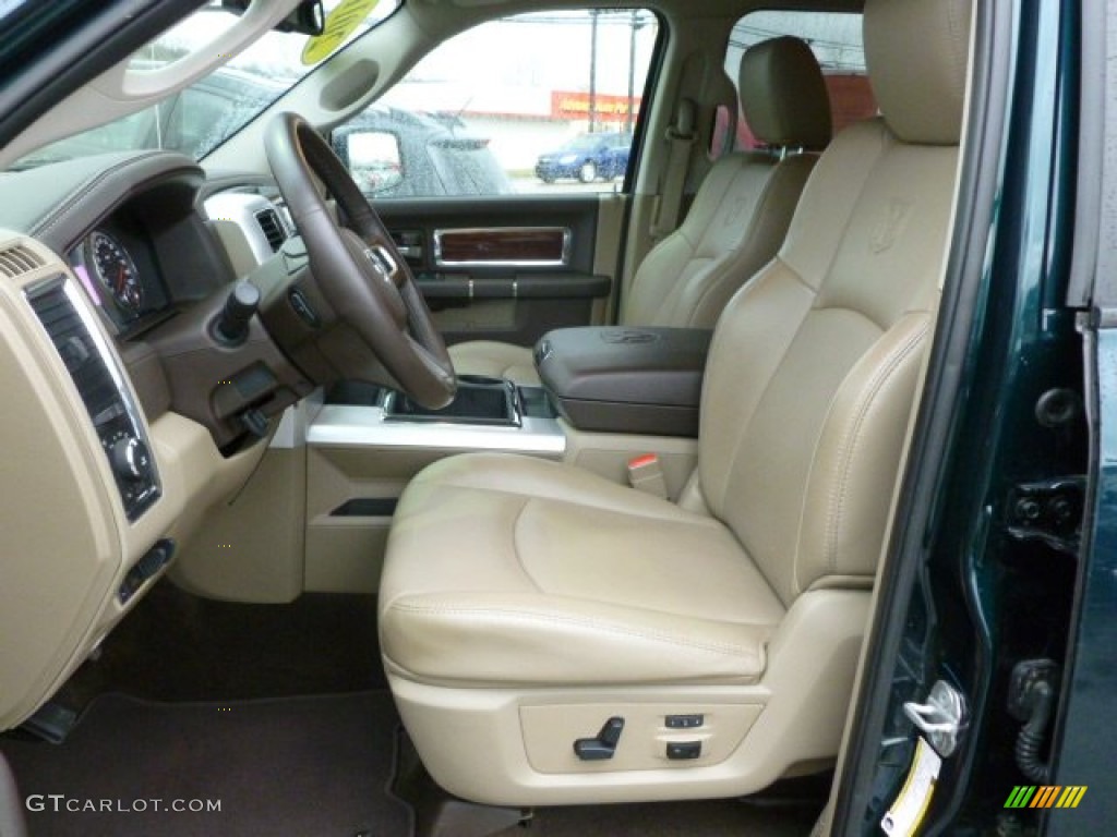 Light Pebble Beige/Bark Brown Interior 2011 Dodge Ram 2500 HD Laramie Crew Cab 4x4 Photo #61814907