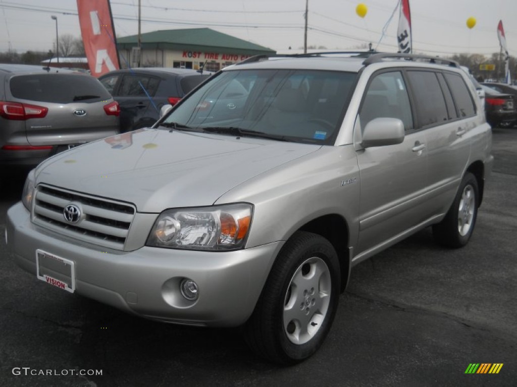 2005 Highlander Limited 4WD - Millenium Silver Metallic / Gray photo #1