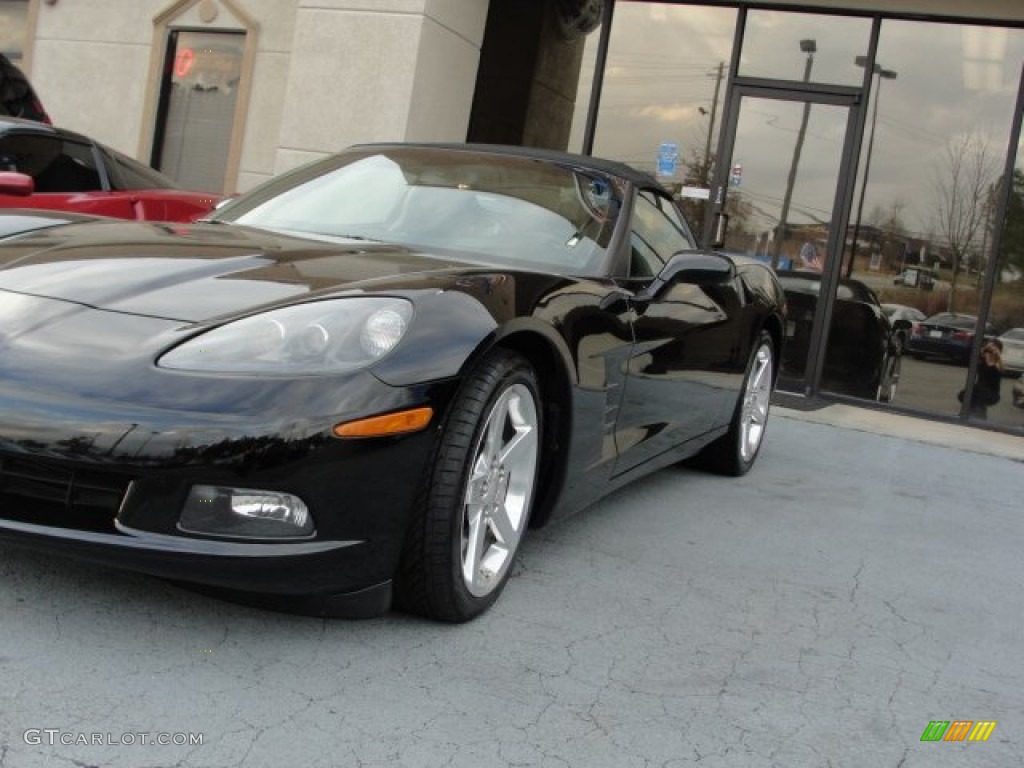 2005 Corvette Convertible - Black / Ebony photo #10