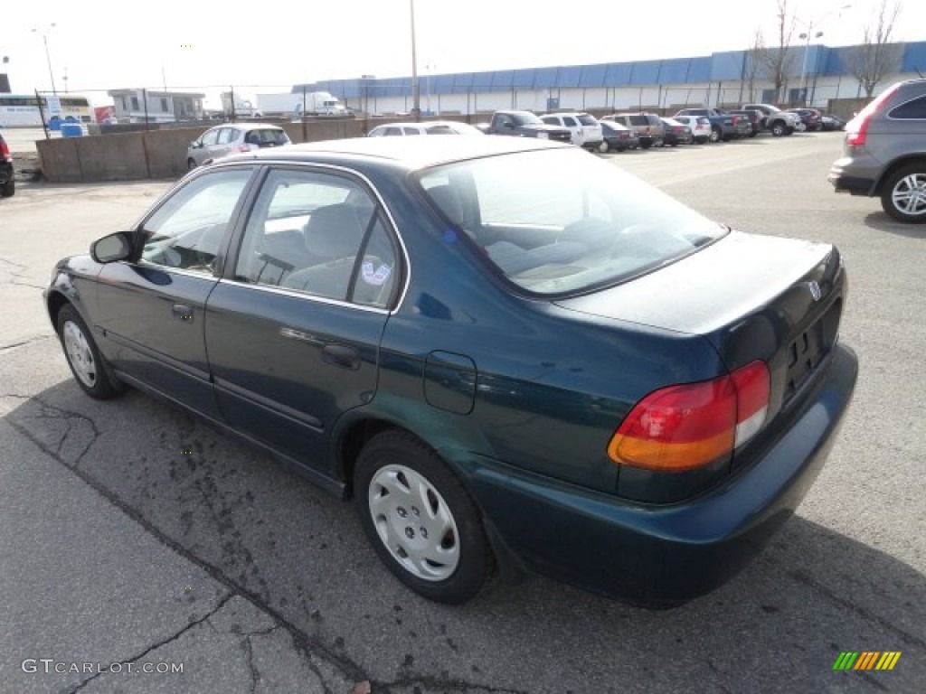 1997 Civic LX Sedan - Cypress Green Metallic / Gray photo #3
