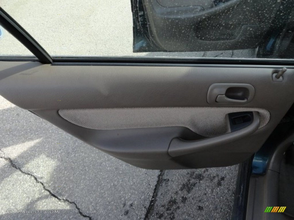 1997 Civic LX Sedan - Cypress Green Metallic / Gray photo #13