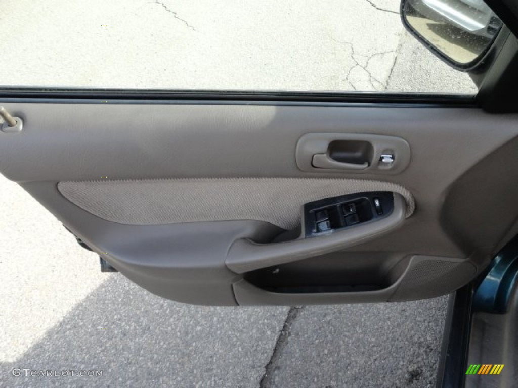 1997 Civic LX Sedan - Cypress Green Metallic / Gray photo #14