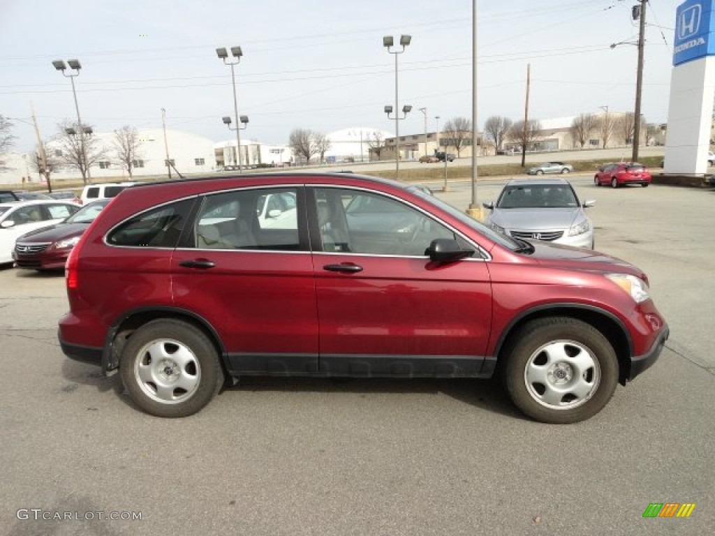 2009 CR-V LX 4WD - Tango Red Pearl / Gray photo #6