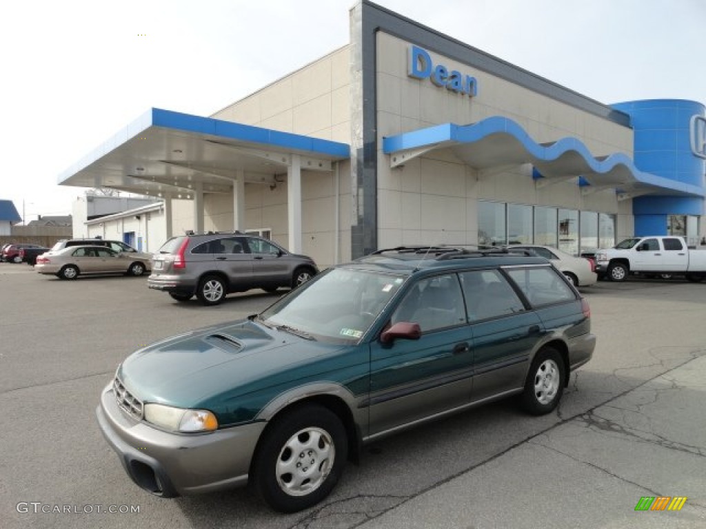 1998 Legacy Outback Wagon - Spruce Pearl Metallic / Gray photo #1