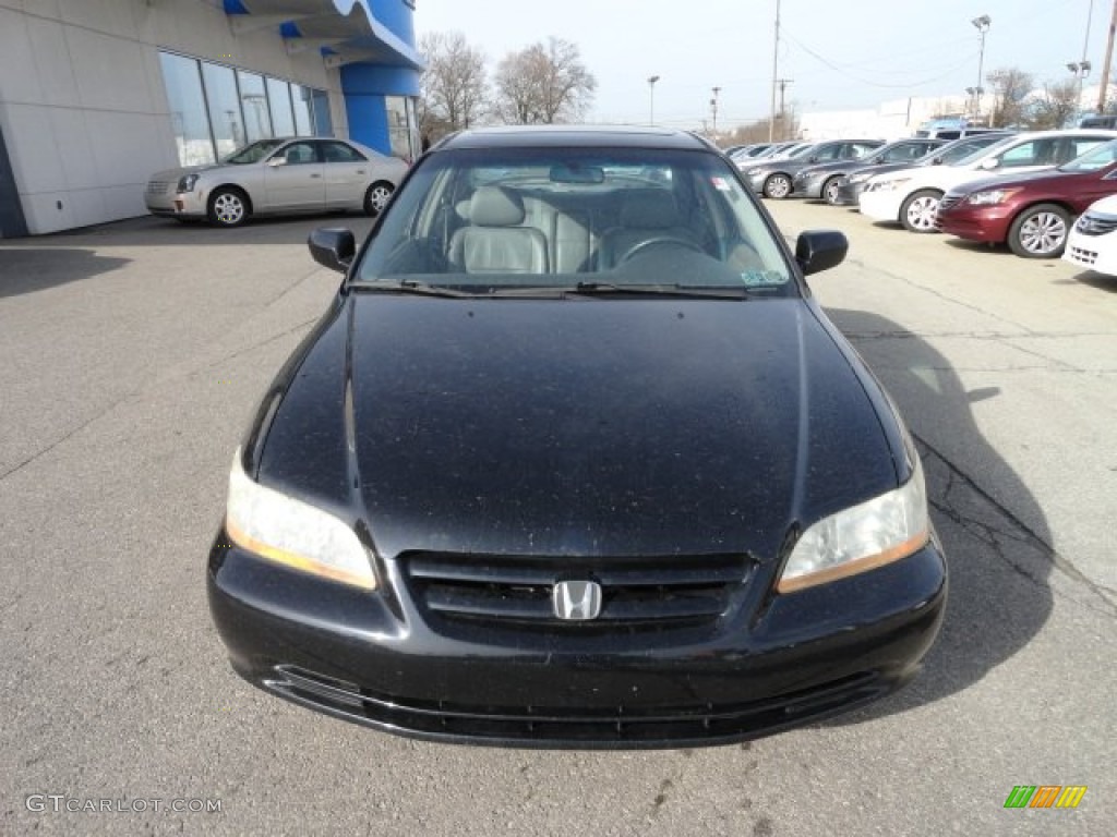 2001 Accord EX V6 Sedan - Nighthawk Black Pearl / Quartz Gray photo #8