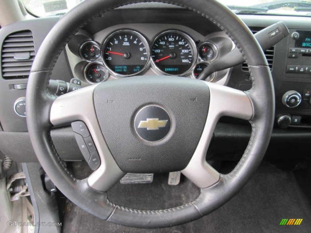 2009 Silverado 1500 LT Regular Cab 4x4 - Silver Birch Metallic / Ebony photo #11