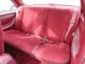 1994 Chevrolet Beretta Red Interior Rear Seat Photo