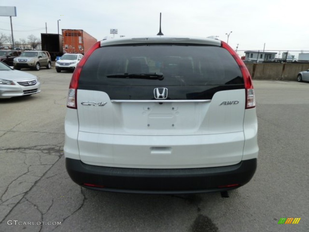 2012 CR-V EX-L 4WD - White Diamond Pearl / Beige photo #4