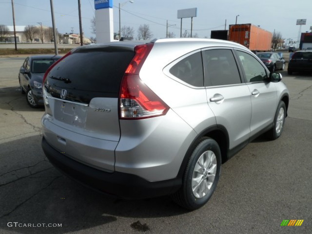 2012 CR-V EX-L 4WD - Alabaster Silver Metallic / Black photo #5