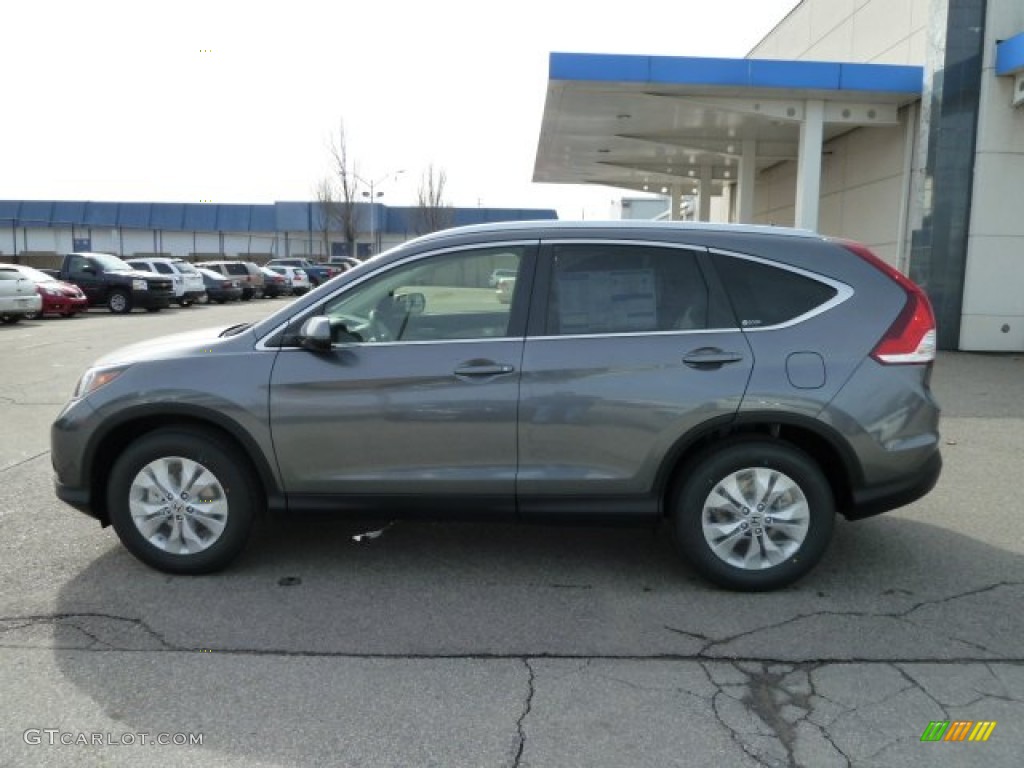 2012 CR-V EX-L 4WD - Polished Metal Metallic / Gray photo #2