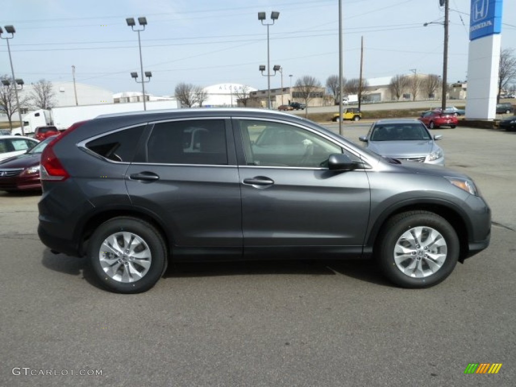 2012 CR-V EX-L 4WD - Polished Metal Metallic / Gray photo #6