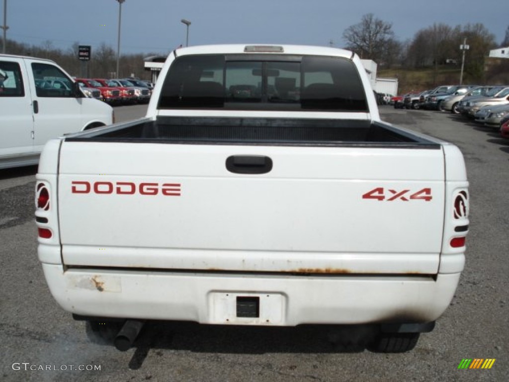 1998 Ram 1500 Sport Extended Cab 4x4 - Bright White / Beige photo #5