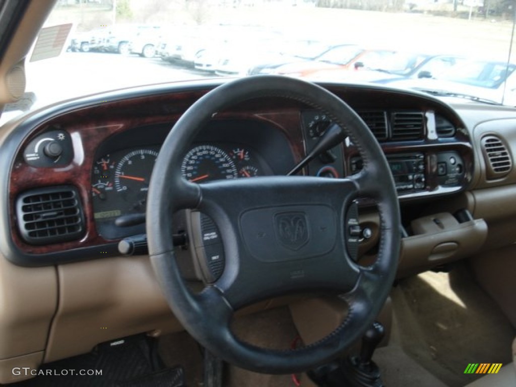 1998 Ram 1500 Sport Extended Cab 4x4 - Bright White / Beige photo #8