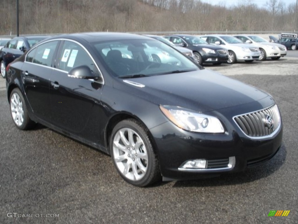 Carbon Black Metallic 2012 Buick Regal Standard Regal Model Exterior Photo #61819251