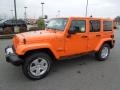 2012 Crush Orange Jeep Wrangler Unlimited Sahara 4x4  photo #1