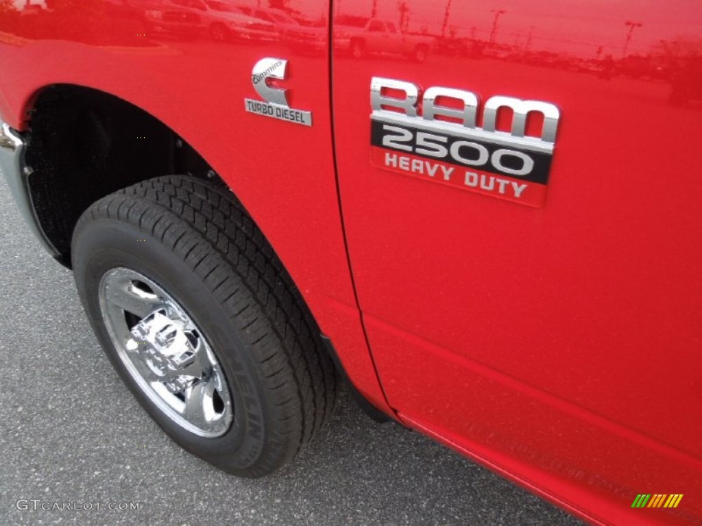 2012 Ram 2500 HD ST Crew Cab 4x4 - Flame Red / Dark Slate/Medium Graystone photo #5