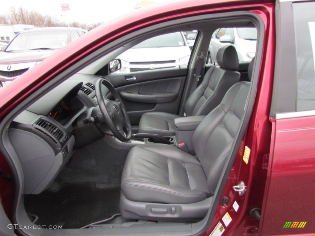 2005 Accord EX-L V6 Sedan - Redondo Red Pearl / Black photo #11