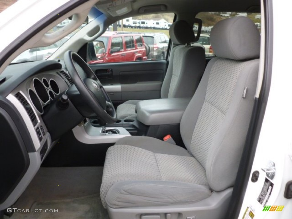 2008 Tundra SR5 CrewMax 4x4 - Super White / Graphite Gray photo #10