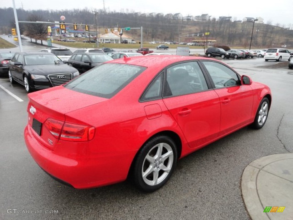 Brilliant Red 2009 Audi A4 2.0T Premium quattro Sedan Exterior Photo #61821701