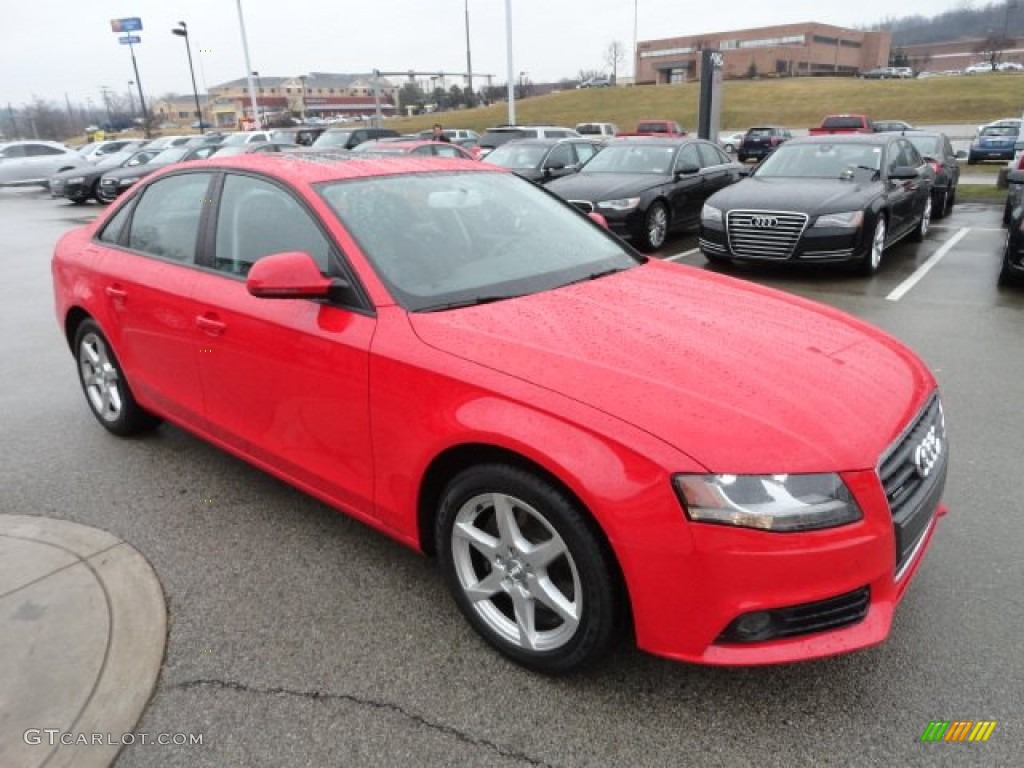 Brilliant Red 2009 Audi A4 2.0T Premium quattro Sedan Exterior Photo #61821710