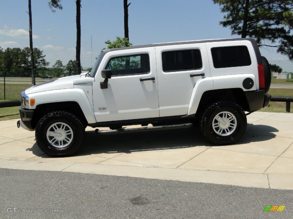 Birch White 2008 Hummer H3 Standard H3 Model Exterior Photo #61823339