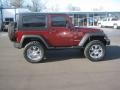 2007 Red Rock Crystal Pearl Jeep Wrangler X 4x4  photo #6