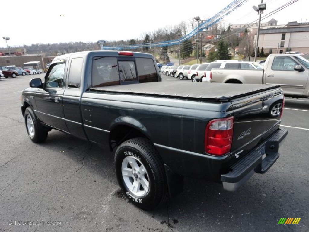 2004 Ranger XLT SuperCab 4x4 - Dark Green Metallic / Black/Medium Pebble photo #4