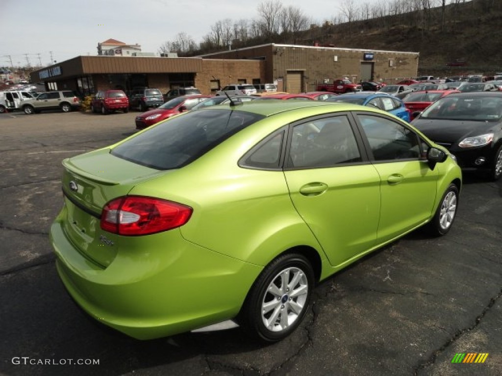 Lime Squeeze Metallic 2012 Ford Fiesta SE Sedan Exterior Photo #61824908