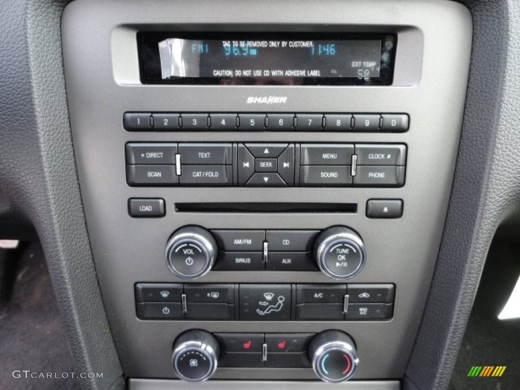 2012 Ford Mustang V6 Premium Coupe Controls Photo #61825067