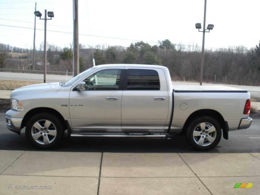 2009 Ram 1500 Big Horn Edition Crew Cab 4x4 - Bright Silver Metallic / Dark Slate/Medium Graystone photo #5