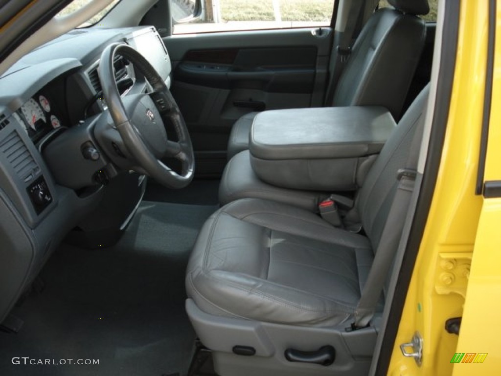 2008 Ram 1500 Big Horn Edition Quad Cab 4x4 - Detonator Yellow / Medium Slate Gray photo #14