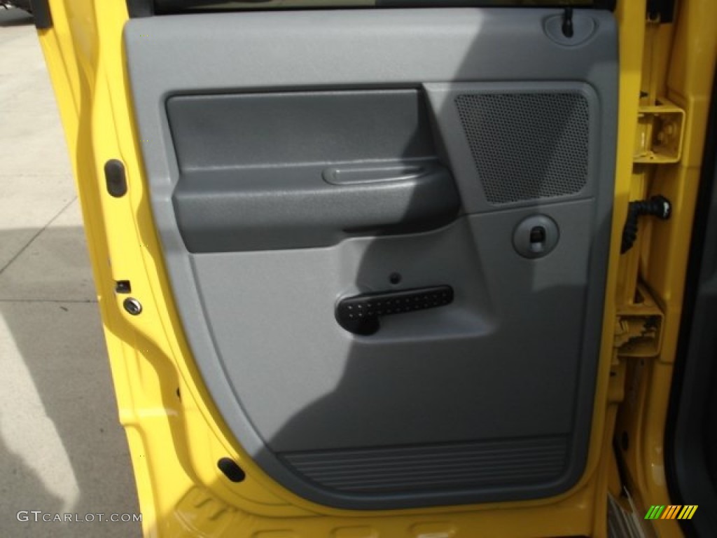 2008 Ram 1500 Big Horn Edition Quad Cab 4x4 - Detonator Yellow / Medium Slate Gray photo #17