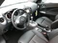 Black/Red Leather/Silver Trim 2012 Nissan Juke SL AWD Interior Color