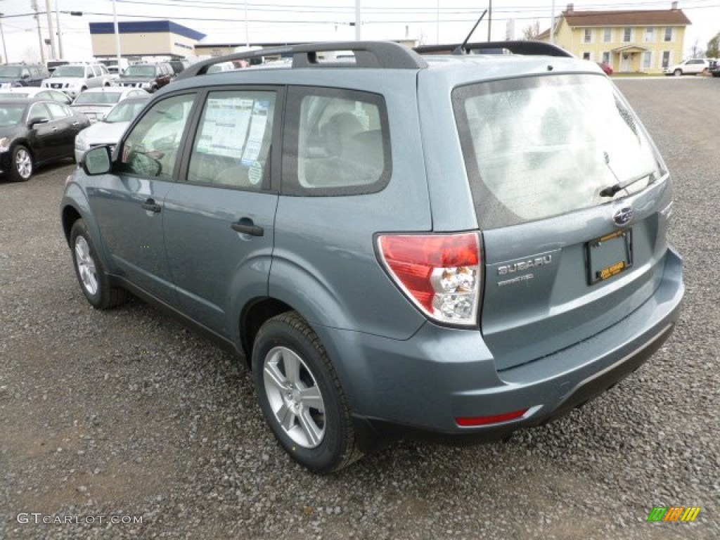 2012 Forester 2.5 X - Sage Green Metallic / Platinum photo #5