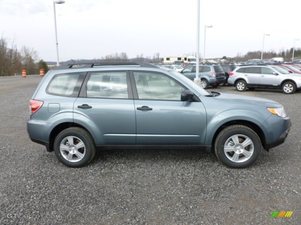 2012 Forester 2.5 X - Sage Green Metallic / Platinum photo #8