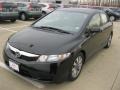 2009 Crystal Black Pearl Honda Civic EX Sedan  photo #1