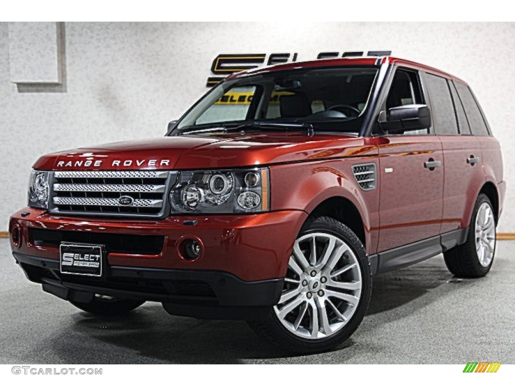 2009 Range Rover Sport Supercharged - Rimini Red Metallic / Ebony/Ebony photo #1