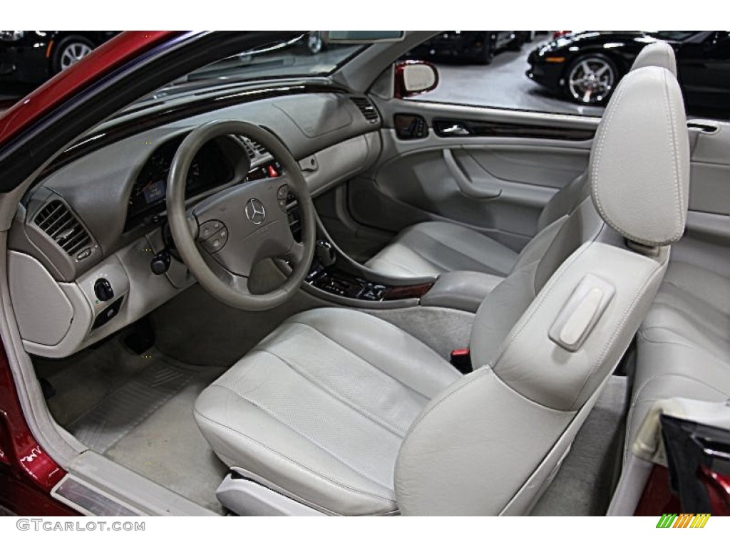 Ash Interior 2001 Mercedes-Benz CLK 320 Cabriolet Photo #61828330