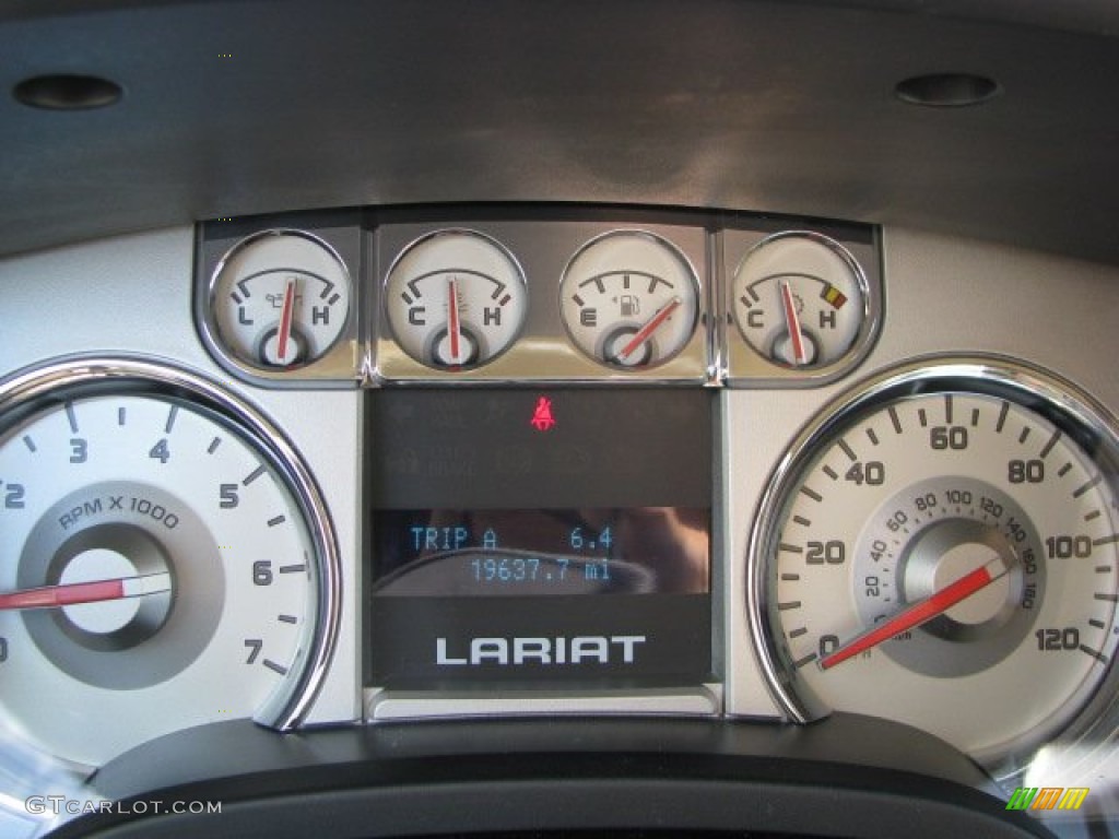 2010 F150 Lariat SuperCrew - Tuxedo Black / Tan photo #29