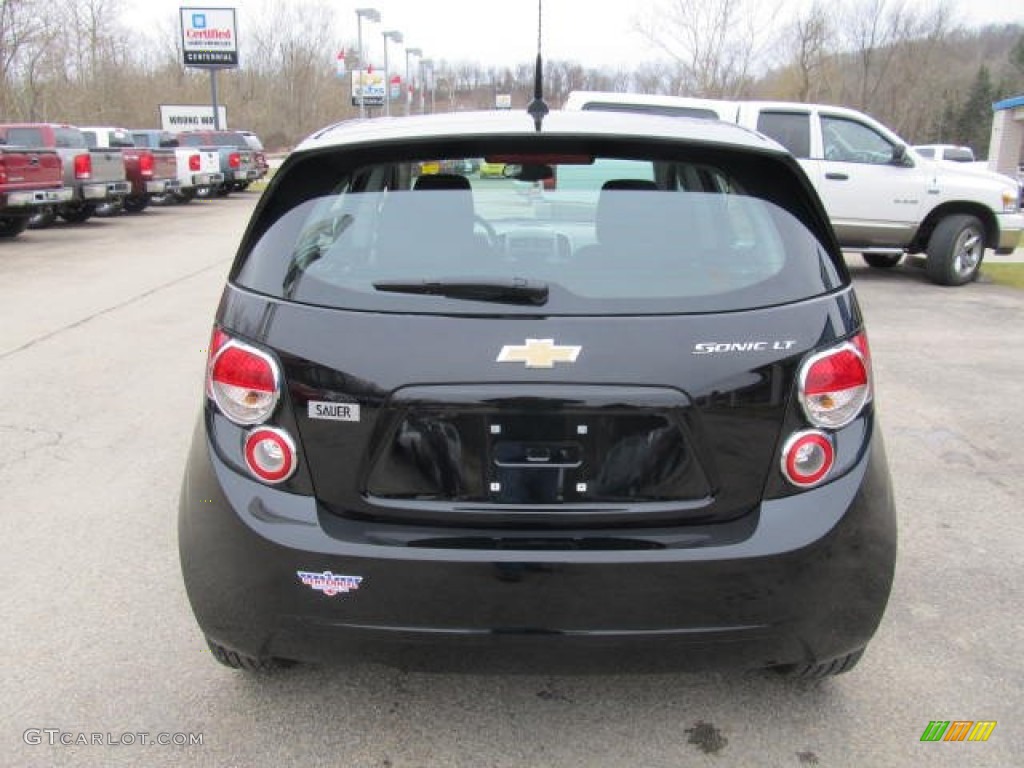 2012 Sonic LT Hatch - Black / Jet Black/Dark Titanium photo #3