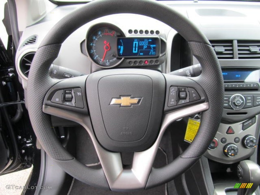 2012 Sonic LT Hatch - Black / Jet Black/Dark Titanium photo #10