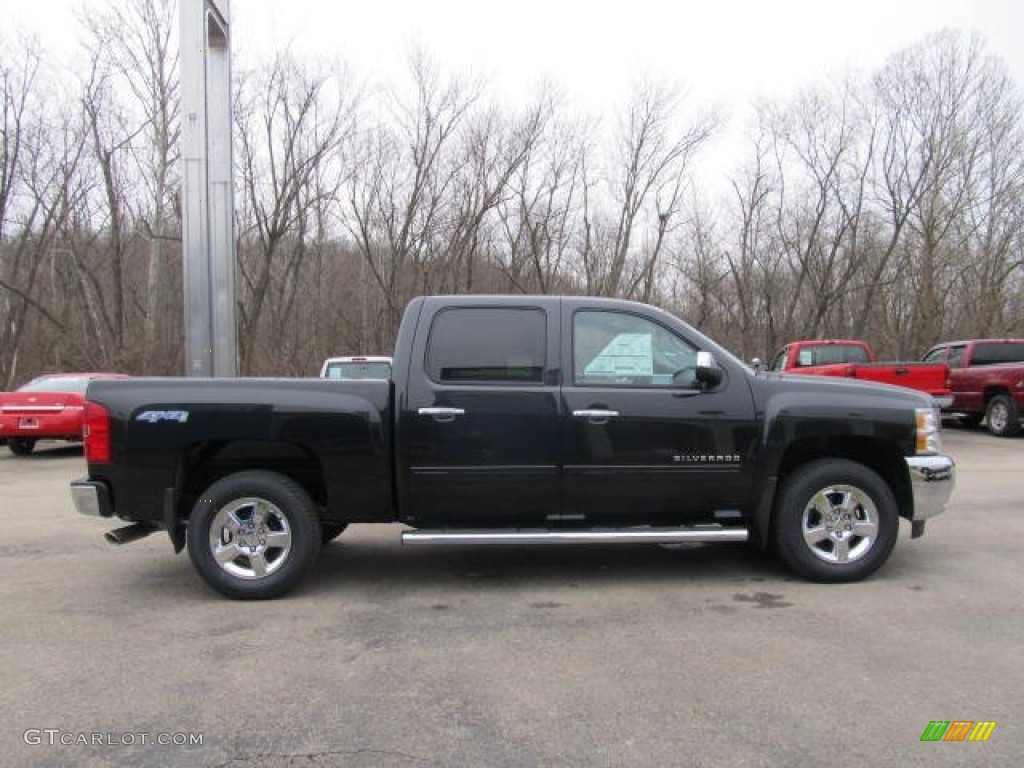 2012 Silverado 1500 LT Crew Cab 4x4 - Black / Ebony photo #4