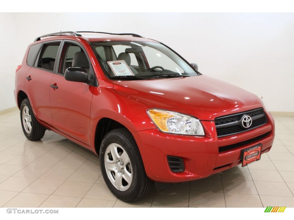 2010 RAV4 I4 4WD - Barcelona Red Metallic / Ash Gray photo #1