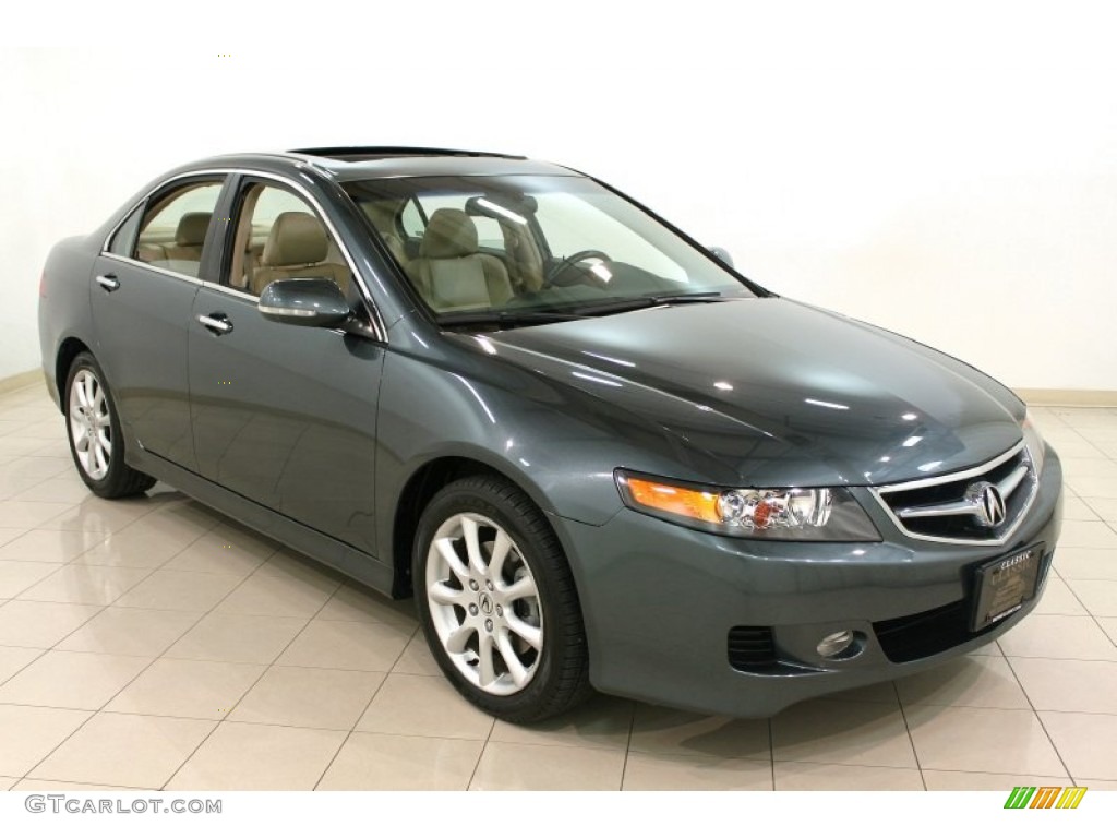 2006 TSX Sedan - Deep Green Pearl / Parchment photo #1