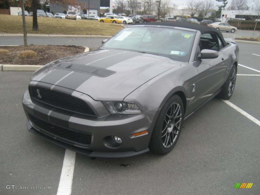 2011 Mustang Shelby GT500 SVT Performance Package Convertible - Sterling Gray Metallic / Charcoal Black photo #1
